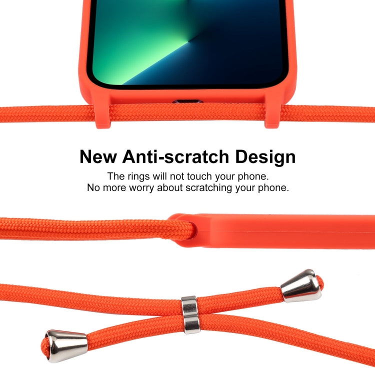Crossbody Lanyard Liquid Silicone Case, For iPhone 13 Pro Max, For iPhone 12, For iPhone 12 Pro