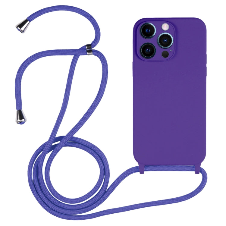 Crossbody Lanyard Liquid Silicone Case, For iPhone 13 Pro Max, For iPhone 12, For iPhone 12 Pro