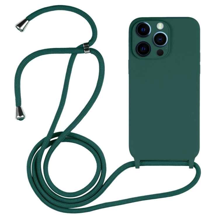Crossbody Lanyard Liquid Silicone Case, For iPhone 13 Pro Max, For iPhone 12, For iPhone 12 Pro