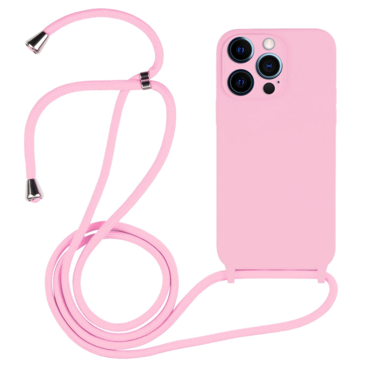 Crossbody Lanyard Liquid Silicone Case, For iPhone 13 Pro Max, For iPhone 12, For iPhone 12 Pro
