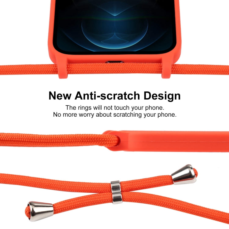 Crossbody Lanyard Liquid Silicone Case, For iPhone 12 Pro Max