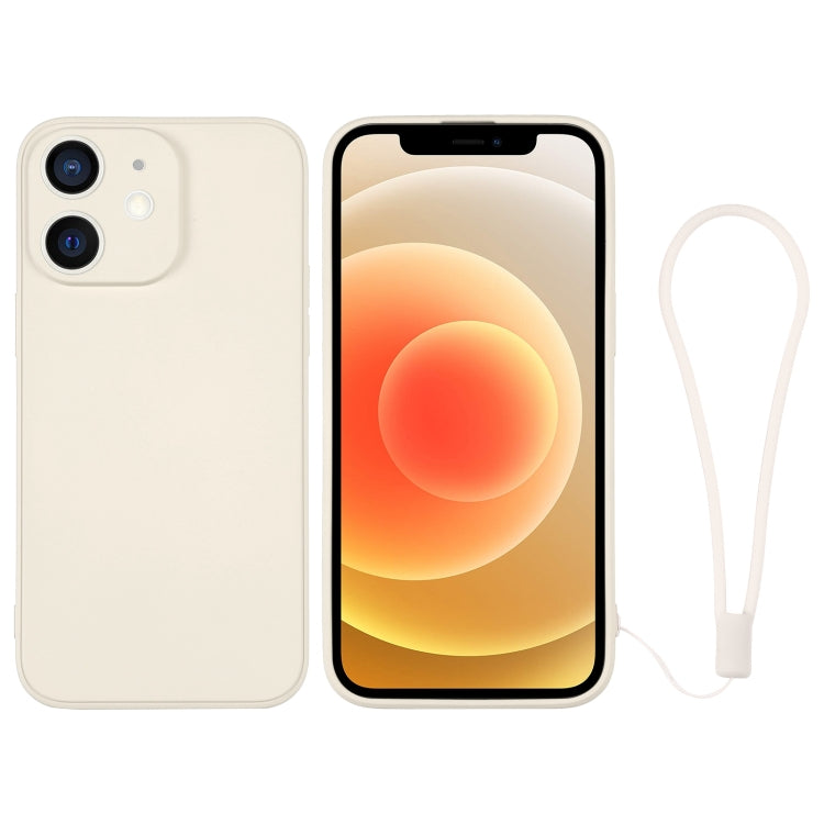 جراب هاتف سيليكون مع حزام معصم، لهاتف iPhone 12، لهاتف iPhone 12 Pro، لهاتف iPhone 12 Pro Max
