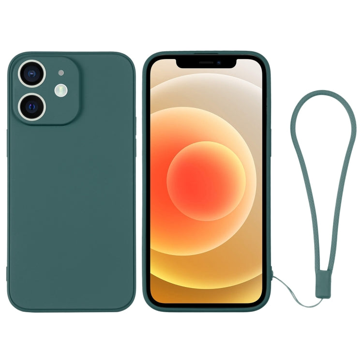 جراب هاتف سيليكون مع حزام معصم، لهاتف iPhone 12، لهاتف iPhone 12 Pro، لهاتف iPhone 12 Pro Max