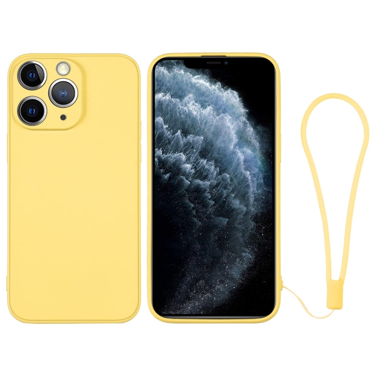 جراب سيليكون للهاتف مع حزام معصم، لهاتف iPhone 11، لهاتف iPhone 11 Pro، لهاتف iPhone 11 Pro Max