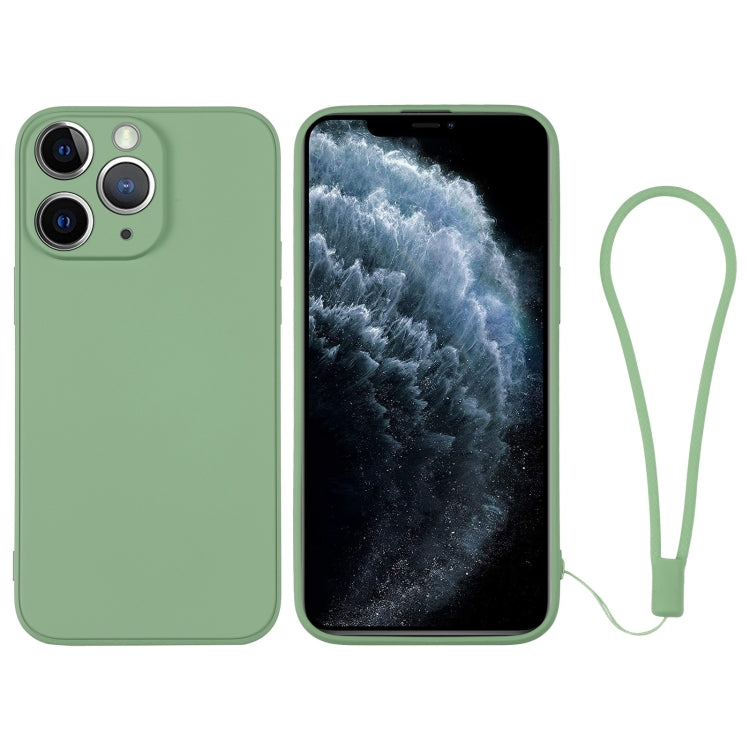 جراب سيليكون للهاتف مع حزام معصم، لهاتف iPhone 11، لهاتف iPhone 11 Pro، لهاتف iPhone 11 Pro Max
