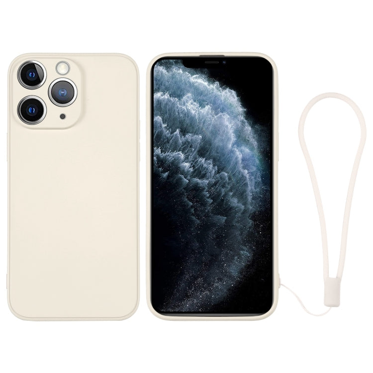 جراب سيليكون للهاتف مع حزام معصم، لهاتف iPhone 11، لهاتف iPhone 11 Pro، لهاتف iPhone 11 Pro Max