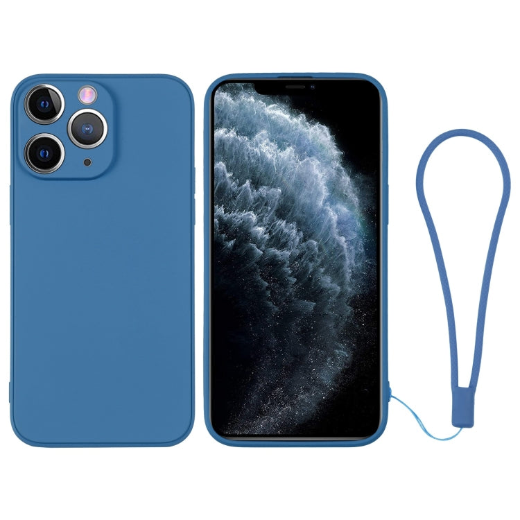 جراب سيليكون للهاتف مع حزام معصم، لهاتف iPhone 11، لهاتف iPhone 11 Pro، لهاتف iPhone 11 Pro Max