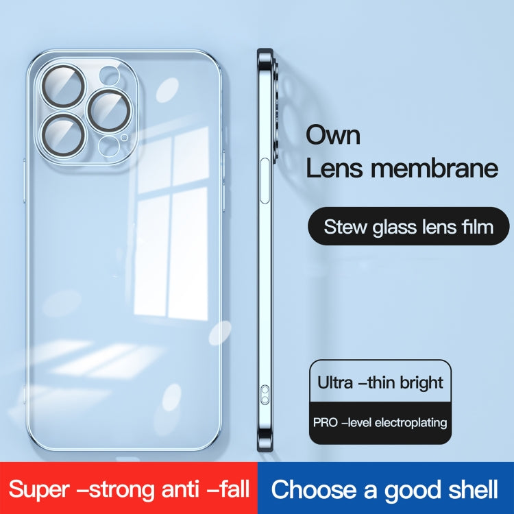 Dustproof Glass Lens Protection Electroplating Phone Case, For iPhone 14, For iPhone 14 Plus, For iPhone 14 Pro, For iPhone 14 Pro Max, For iPhone 13
