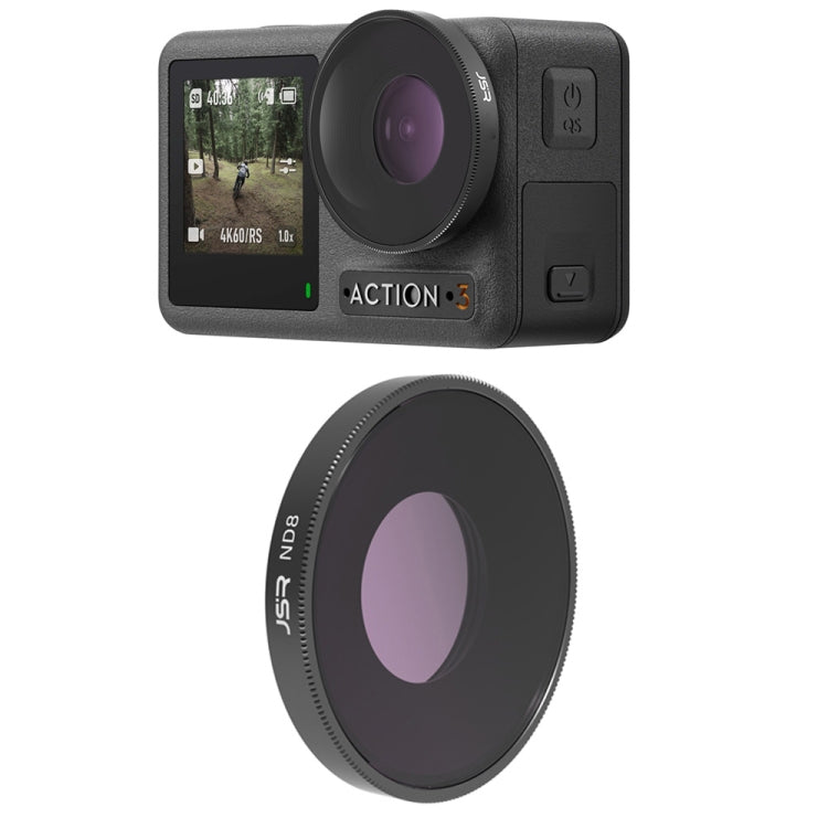 فلتر عدسة JSR LS لكاميرات DJI Osmo Action 3 / GoPro Hero11 Black / HERO10 Black / HERO9 Black، ND8، ND16، ND32، ND64، ND1000، ND8PL، ND16PL، ND32PL، ND64PL