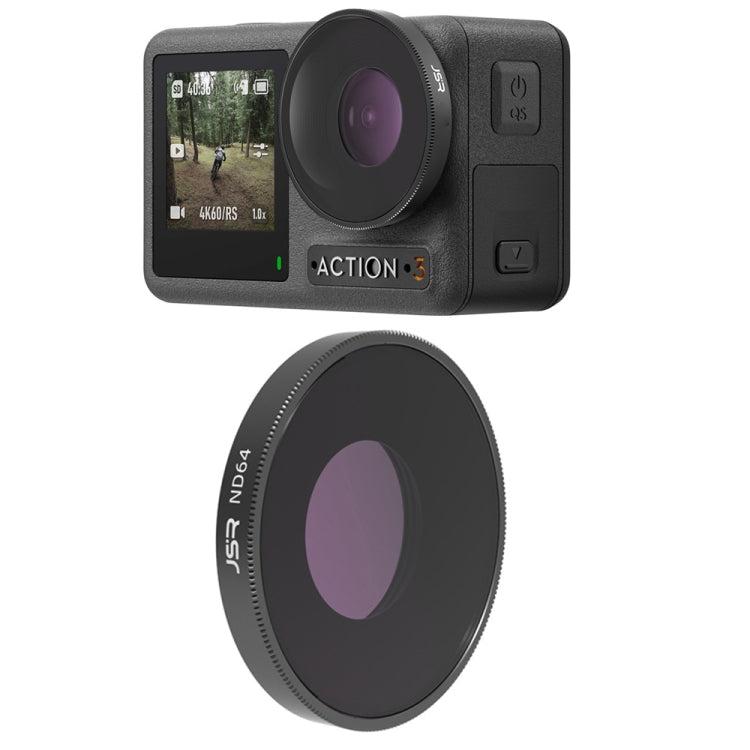 فلتر عدسة JSR LS لكاميرات DJI Osmo Action 3 / GoPro Hero11 Black / HERO10 Black / HERO9 Black، ND8، ND16، ND32، ND64، ND1000، ND8PL، ND16PL، ND32PL، ND64PL