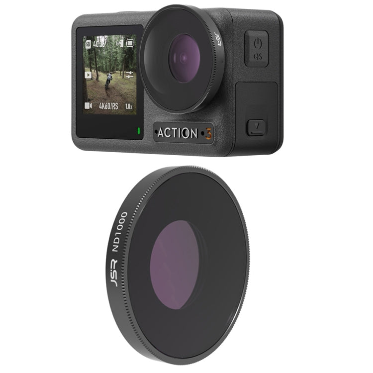 فلتر عدسة JSR LS لكاميرات DJI Osmo Action 3 / GoPro Hero11 Black / HERO10 Black / HERO9 Black، ND8، ND16، ND32، ND64، ND1000، ND8PL، ND16PL، ND32PL، ND64PL