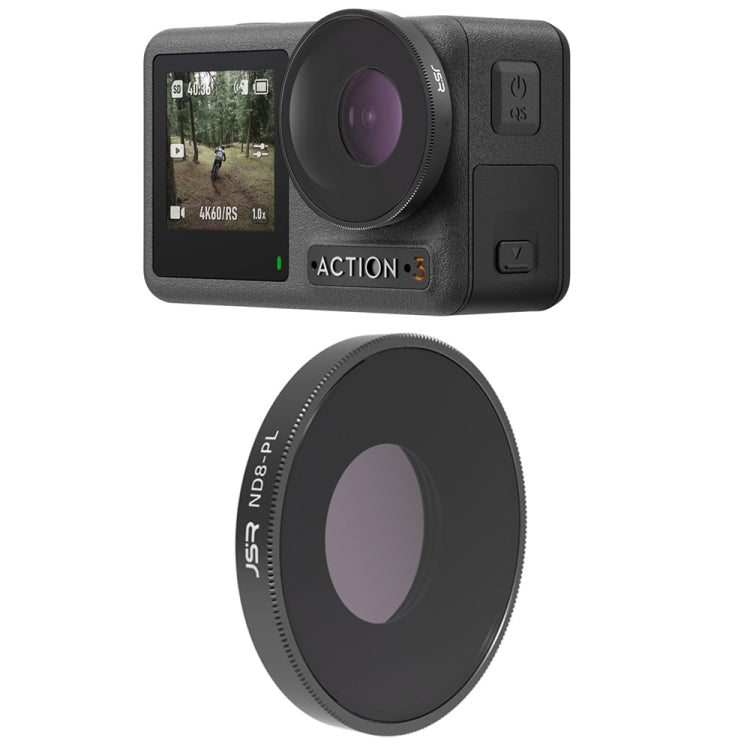 فلتر عدسة JSR LS لكاميرات DJI Osmo Action 3 / GoPro Hero11 Black / HERO10 Black / HERO9 Black، ND8، ND16، ND32، ND64، ND1000، ND8PL، ND16PL، ND32PL، ND64PL