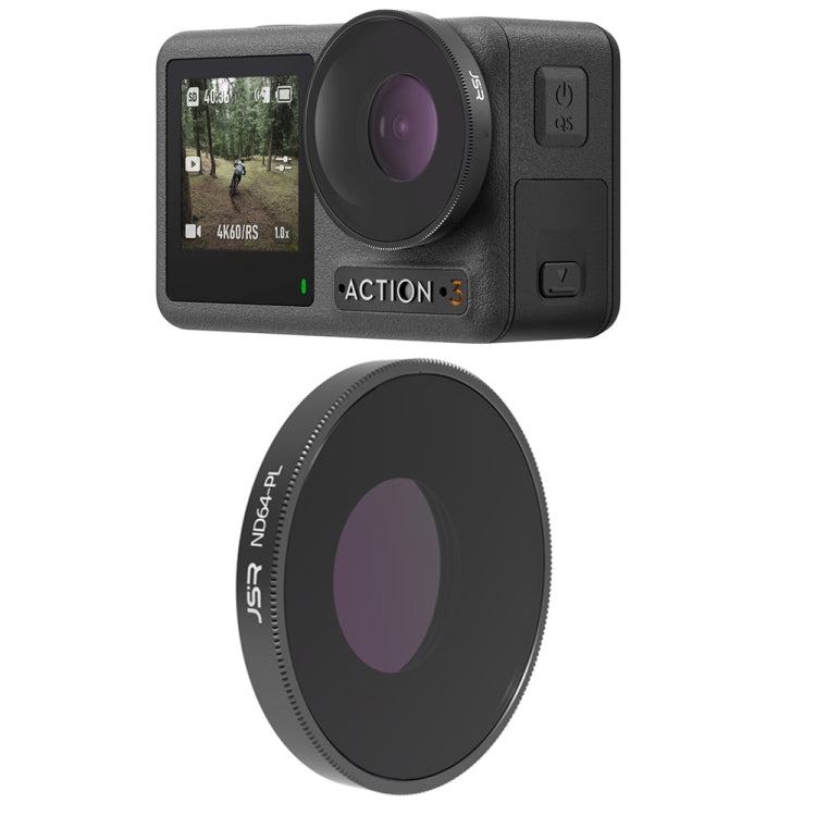 فلتر عدسة JSR LS لكاميرات DJI Osmo Action 3 / GoPro Hero11 Black / HERO10 Black / HERO9 Black، ND8، ND16، ND32، ND64، ND1000، ND8PL، ND16PL، ND32PL، ND64PL