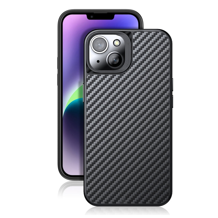 جراب هاتف من ألياف الكربون كيفلر TPU، مناسب لأجهزة iPhone 14 وiPhone 14 Plus وiPhone 14 Pro وiPhone 14 Pro Max