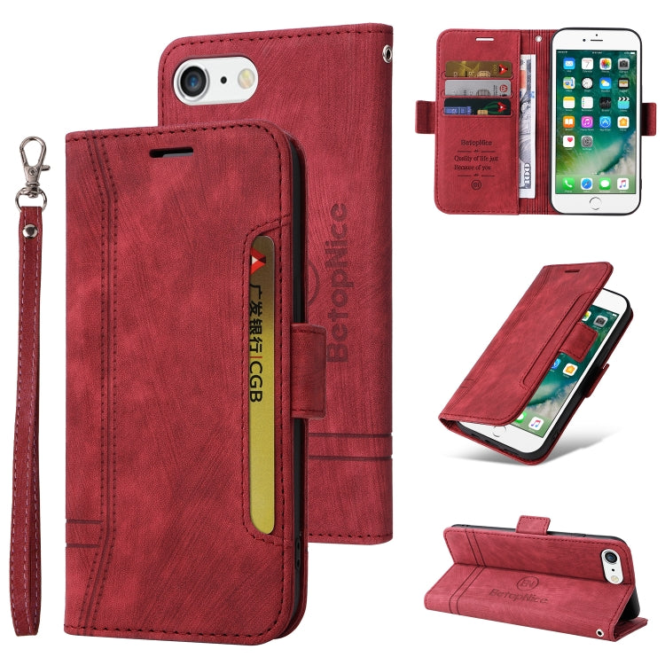 BETOPNICE Dual-side Buckle Leather Phone Case, For iPhone 7 Plus / 8 Plus