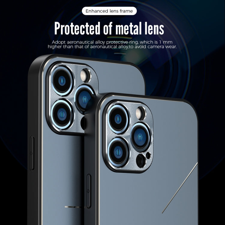 جراب هاتف R-JUST RJ52 المعدني المقاوم للصدمات بتصميم 3 خطوط، لهاتف iPhone 14، وiPhone 14 Plus، وiPhone 14 Pro، وiPhone 14 Pro Max