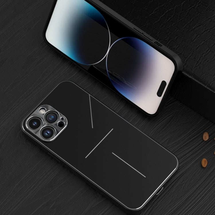 جراب هاتف R-JUST RJ52 المعدني المقاوم للصدمات بتصميم 3 خطوط، لهاتف iPhone 14، وiPhone 14 Plus، وiPhone 14 Pro، وiPhone 14 Pro Max