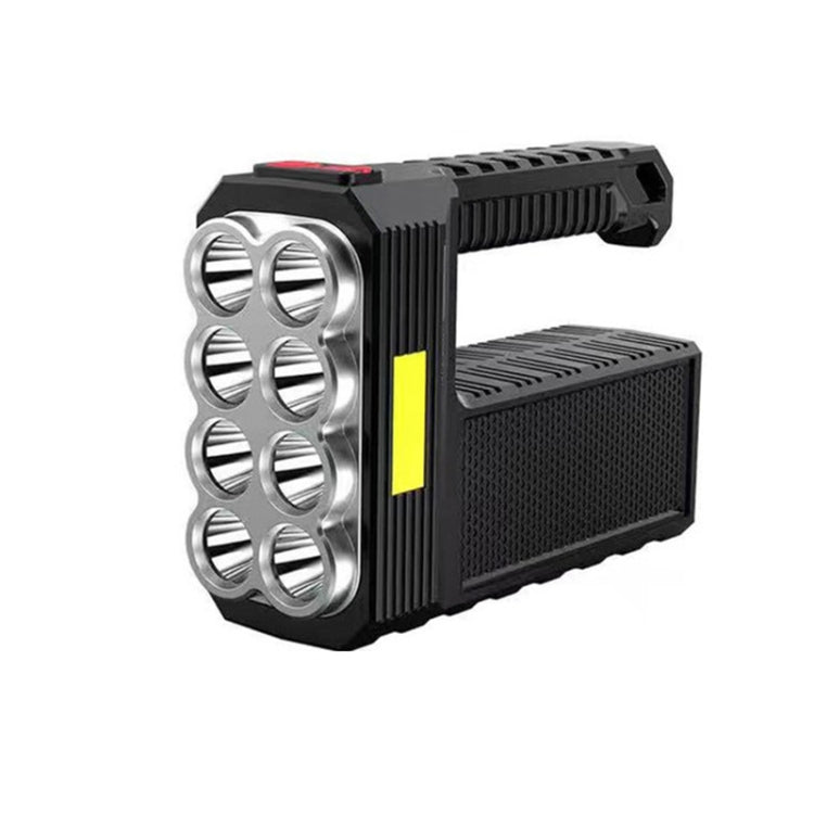 Super Bright Waterproof 8 LED Camping Flashlight Lamp, USB Charging, Solar Charging
