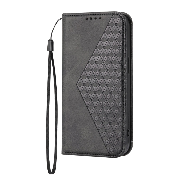 Cubic Grid Calf Texture Magnetic Closure Leather Phone Case, For iPhone 12 mini, For iPhone 12 / 12 Pro, For iPhone 12 Pro Max, For iPhone 11, For iPhone 11 Pro, For iPhone 11 Pro Max, For iPhone X / XS, For iPhone XR