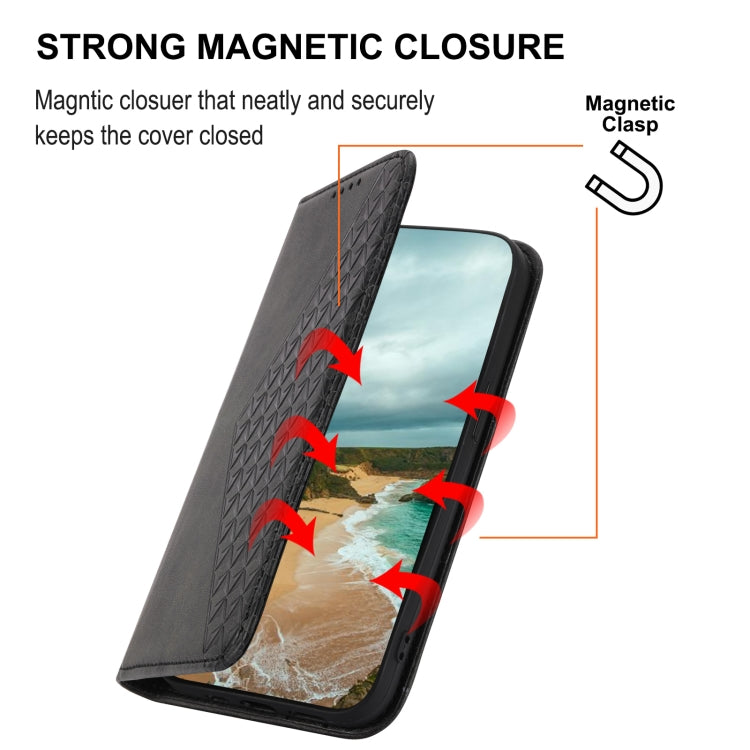 Cubic Grid Calf Texture Magnetic Closure Leather Phone Case, For iPhone 12 mini, For iPhone 12 / 12 Pro, For iPhone 12 Pro Max, For iPhone 11, For iPhone 11 Pro, For iPhone 11 Pro Max, For iPhone X / XS, For iPhone XR