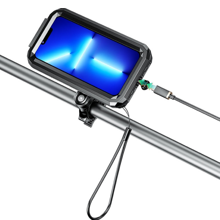 M18L-QD Motorcycle / Bicycle Waterproof Quick Release Mobile Phone Holder, M18L-QD