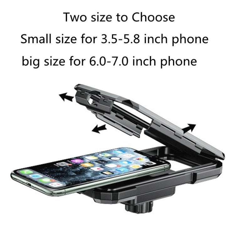 Motorcycle / Bicycle Rearview Mirror Wireless Charging Waterproof Box Mobile Phone Holder