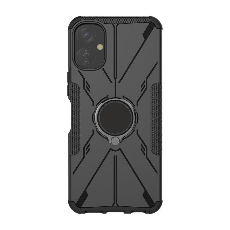 Armor Bear Shockproof PC + TPU Phone Case with Ring, For Tecno Spark 9T, For iPhone 14 Plus