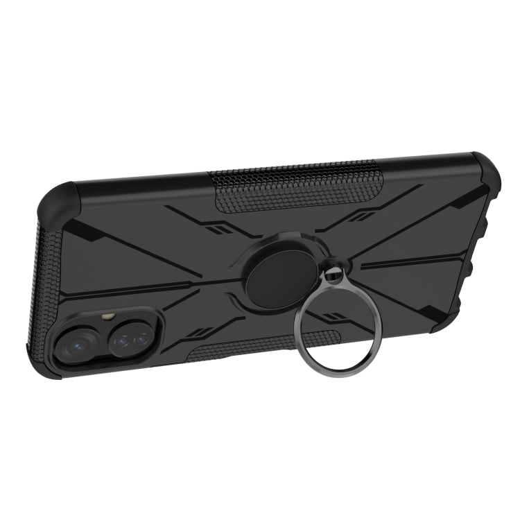 Armor Bear Shockproof PC + TPU Phone Case with Ring, For Tecno Spark 9T, For iPhone 14 Plus