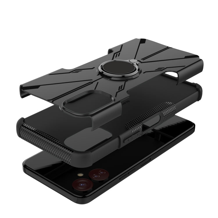 Armor Bear Shockproof PC + TPU Phone Case with Ring, For Tecno Spark 9T, For iPhone 14 Plus