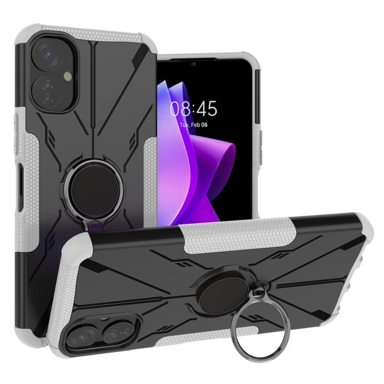 Armor Bear Shockproof PC + TPU Phone Case with Ring, For Tecno Spark 9T, For iPhone 14 Plus
