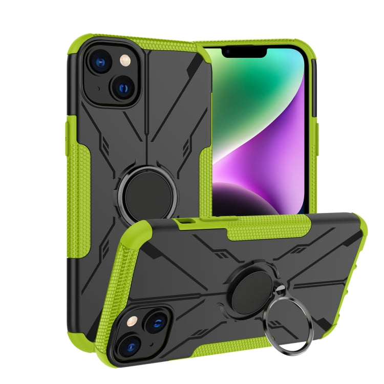 Armor Bear Shockproof PC + TPU Phone Case with Ring, For Tecno Spark 9T, For iPhone 14 Plus