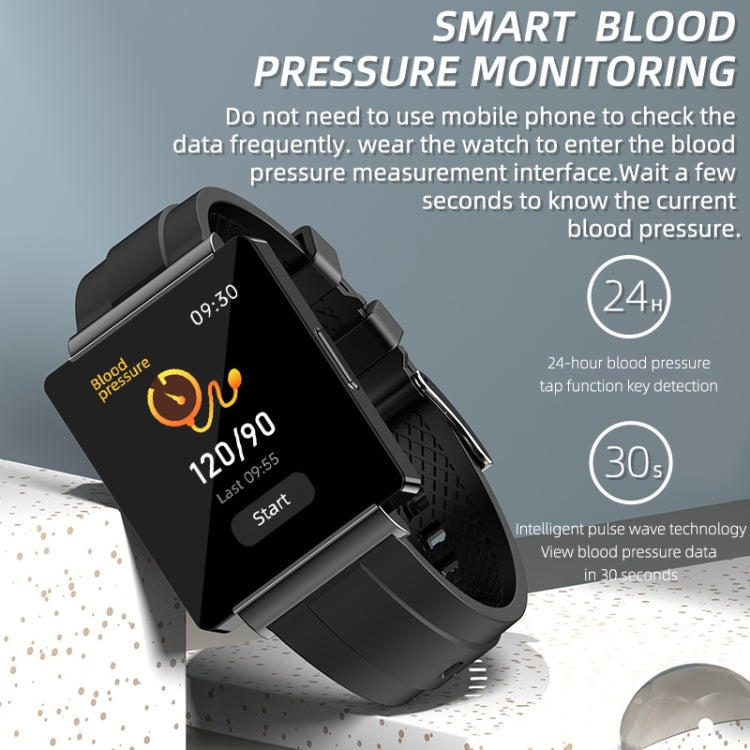 KS01 1.85 Inch Smart Watch Supports Blood Glucose Detection, Blood Pressure Detection, Blood Oxygen Detection