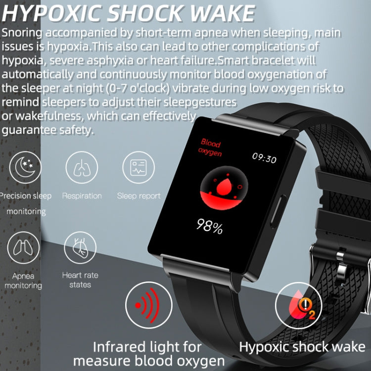 KS01 1.85 Inch Smart Watch Supports Blood Glucose Detection, Blood Pressure Detection, Blood Oxygen Detection