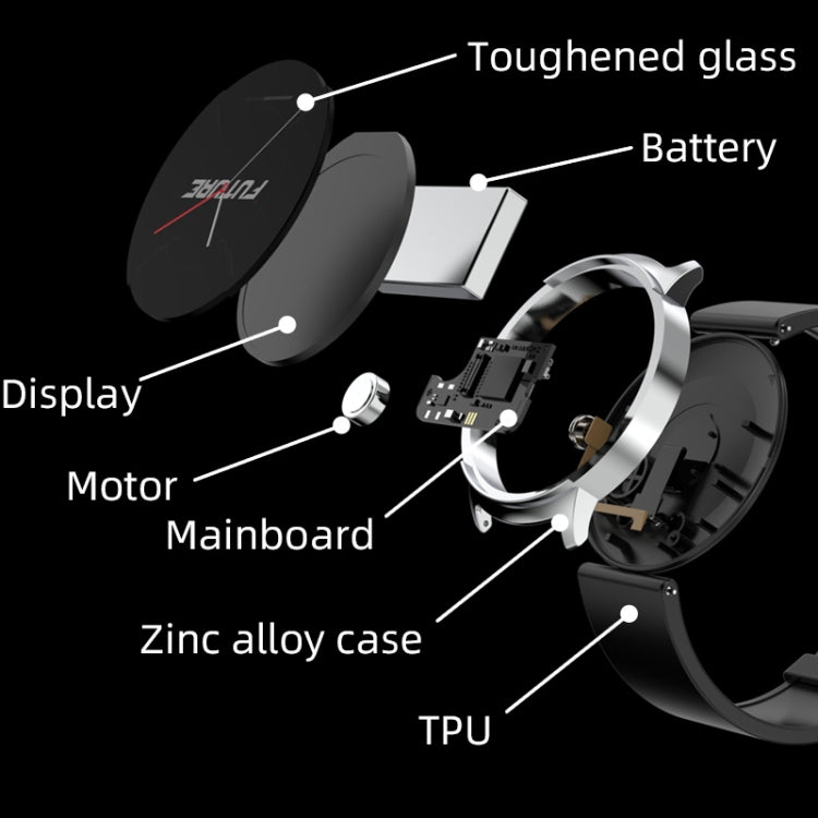 KS02 1.32 Inch Smart Watch Supports Blood Glucose Detection, Blood Pressure Detection, Blood Oxygen Detection