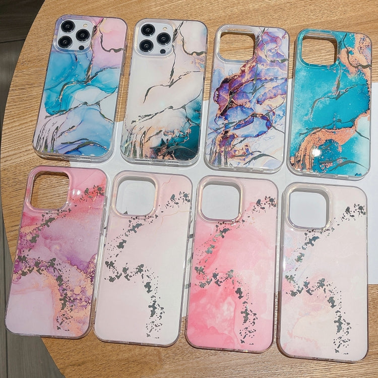 Coloured Glaze Marble Phone Case, For iPhone 13 Pro Max, For iPhone 12, For iPhone 12 Pro, For iPhone 12 Pro Max, For iPhone 11, For iPhone 11 Pro