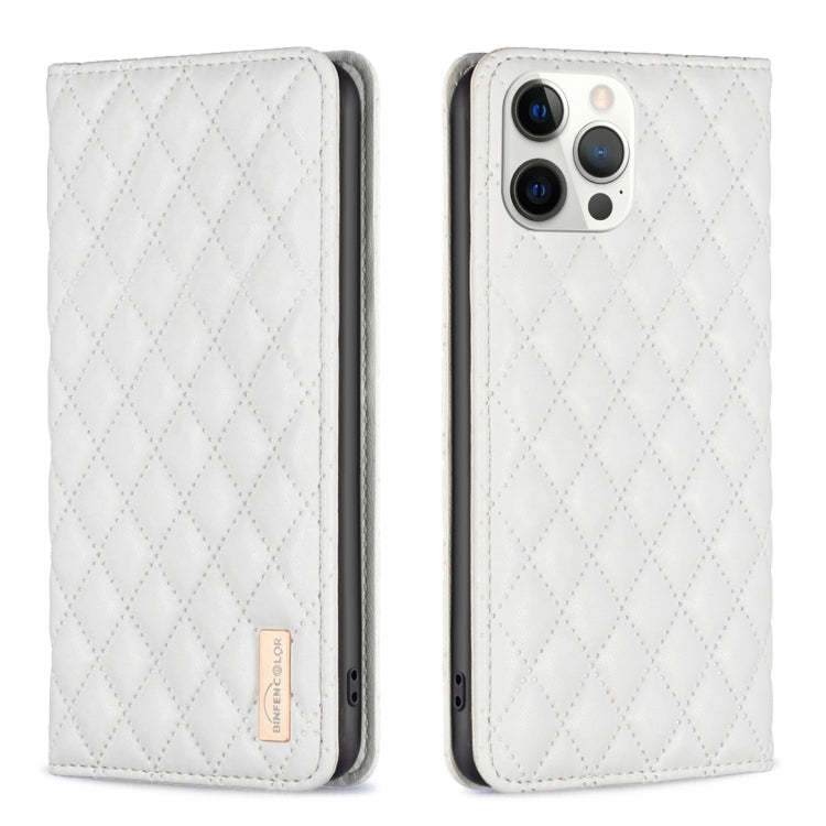 Diamond Lattice Magnetic Leather Flip Phone Case, For iPhone 14 Pro Max, For iPhone 14 Pro, For iPhone 14 Plus, For iPhone 14, For iPhone 13 Pro Max, For iPhone 13 Pro, For iPhone 13, For iPhone 12 Pro Max