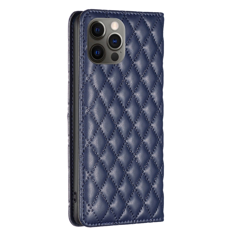 Diamond Lattice Magnetic Leather Flip Phone Case, For iPhone 12 / 12 Pro, For iPhone 11 Pro Max, For iPhone 11 Pro, For iPhone 11, For iPhone SE 2022 / SE 2020 / 8 / 7, For iPhone XS Max, For iPhone XS / X, For iPhone XR