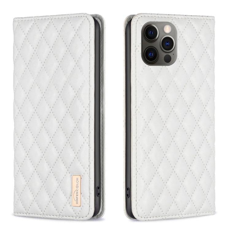 Diamond Lattice Magnetic Leather Flip Phone Case, For iPhone 12 / 12 Pro, For iPhone 11 Pro Max, For iPhone 11 Pro, For iPhone 11, For iPhone SE 2022 / SE 2020 / 8 / 7, For iPhone XS Max, For iPhone XS / X, For iPhone XR