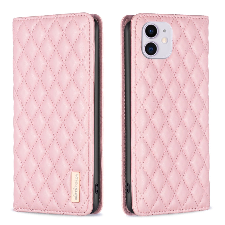 Diamond Lattice Magnetic Leather Flip Phone Case, For iPhone 12 / 12 Pro, For iPhone 11 Pro Max, For iPhone 11 Pro, For iPhone 11, For iPhone SE 2022 / SE 2020 / 8 / 7, For iPhone XS Max, For iPhone XS / X, For iPhone XR