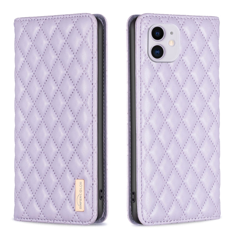 Diamond Lattice Magnetic Leather Flip Phone Case, For iPhone 12 / 12 Pro, For iPhone 11 Pro Max, For iPhone 11 Pro, For iPhone 11, For iPhone SE 2022 / SE 2020 / 8 / 7, For iPhone XS Max, For iPhone XS / X, For iPhone XR