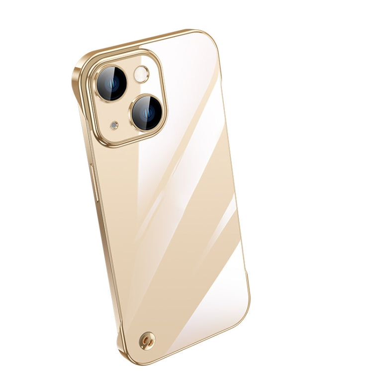 جراب هاتف شفاف بدون إطار مطلي بالكهرباء، مناسب لأجهزة iPhone 14 وiPhone 14 Plus وiPhone 14 Pro وiPhone 14 Pro Max وiPhone 13 وiPhone 13 Pro