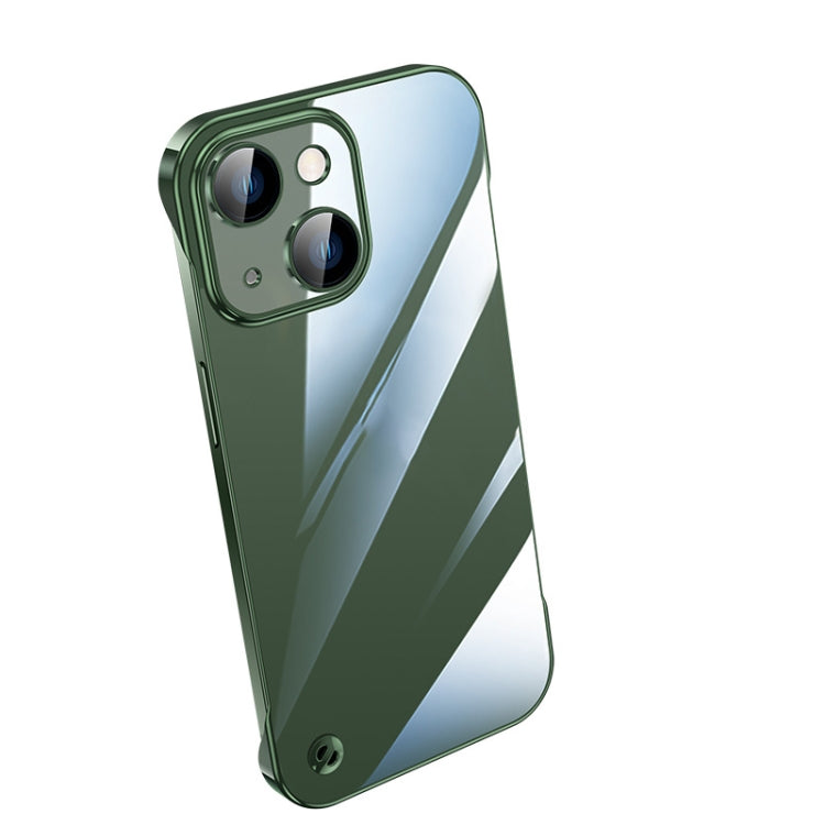 جراب هاتف شفاف بدون إطار مطلي بالكهرباء، مناسب لأجهزة iPhone 14 وiPhone 14 Plus وiPhone 14 Pro وiPhone 14 Pro Max وiPhone 13 وiPhone 13 Pro