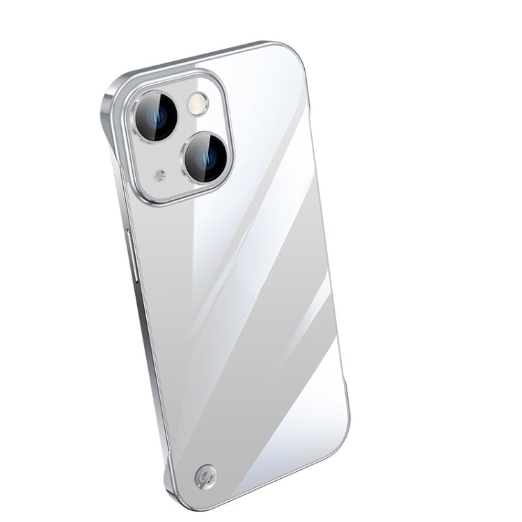 جراب هاتف شفاف بدون إطار مطلي بالكهرباء، مناسب لأجهزة iPhone 14 وiPhone 14 Plus وiPhone 14 Pro وiPhone 14 Pro Max وiPhone 13 وiPhone 13 Pro