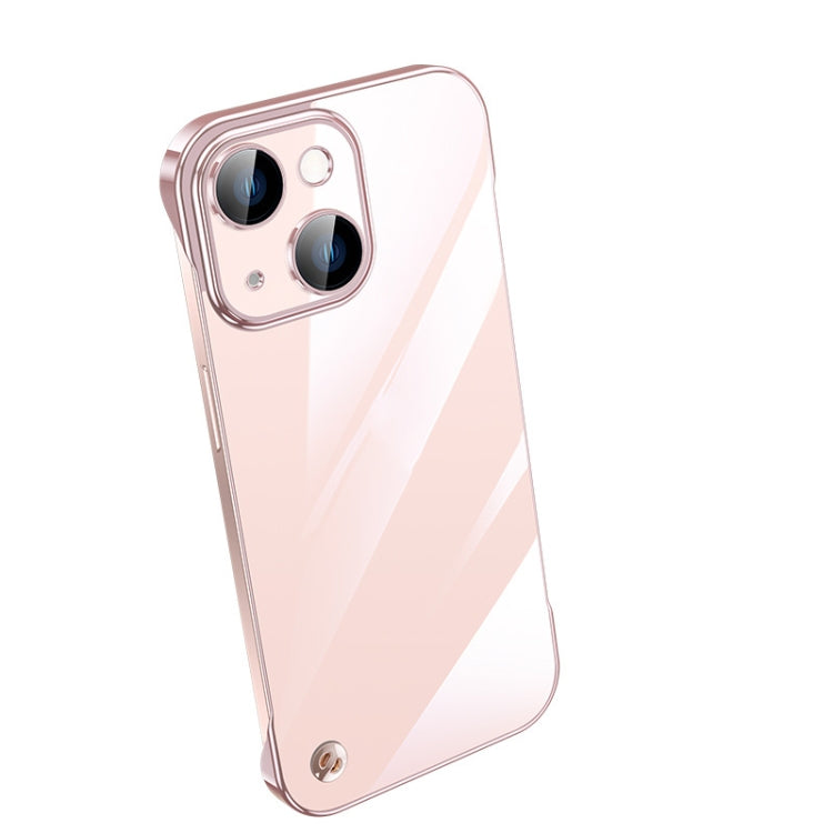 جراب هاتف شفاف بدون إطار مطلي بالكهرباء، مناسب لأجهزة iPhone 14 وiPhone 14 Plus وiPhone 14 Pro وiPhone 14 Pro Max وiPhone 13 وiPhone 13 Pro
