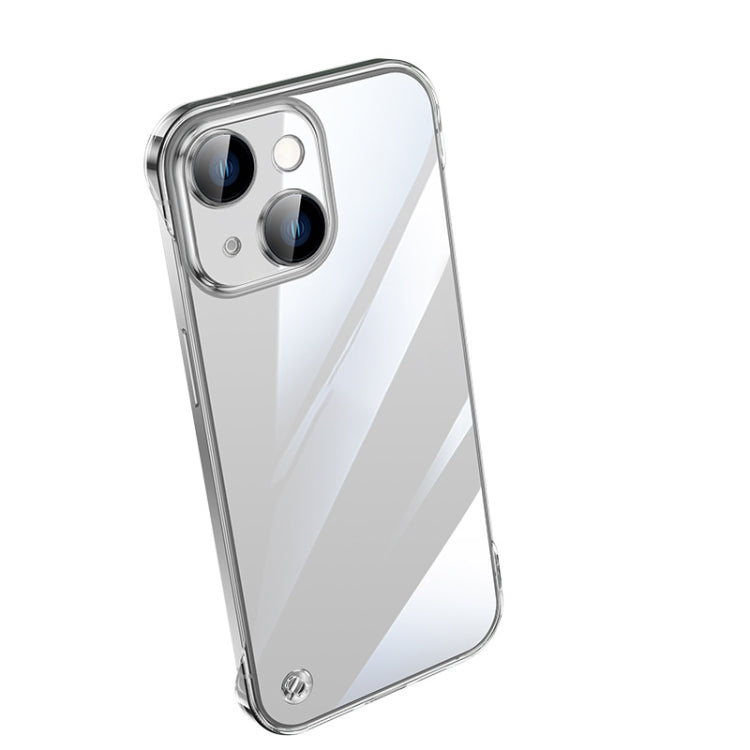 جراب هاتف شفاف بدون إطار مطلي بالكهرباء، مناسب لأجهزة iPhone 14 وiPhone 14 Plus وiPhone 14 Pro وiPhone 14 Pro Max وiPhone 13 وiPhone 13 Pro