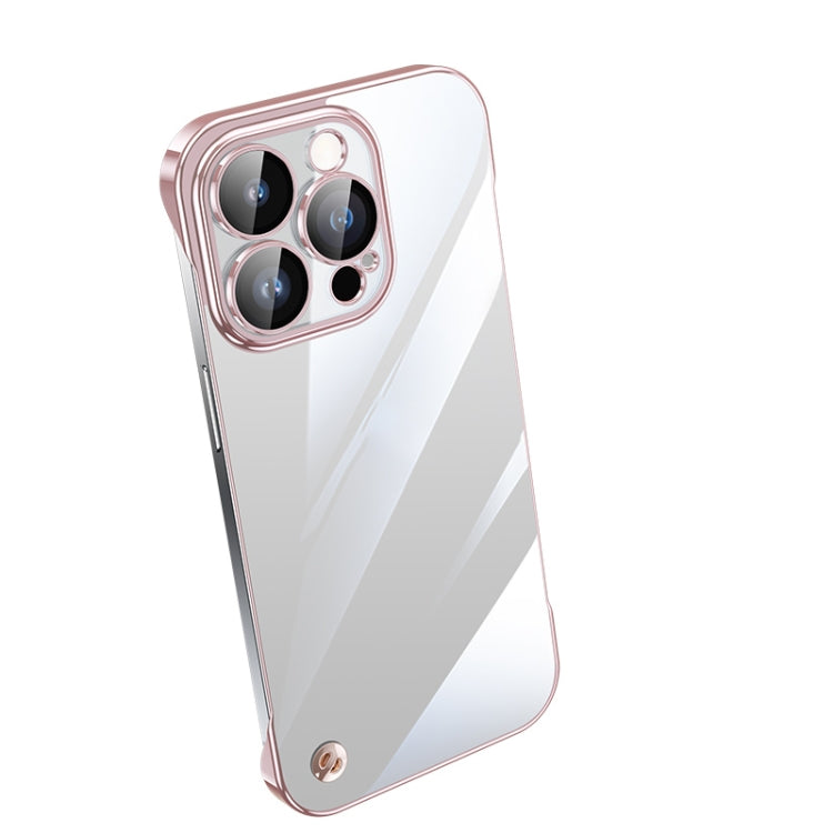 جراب هاتف شفاف بدون إطار مطلي بالكهرباء، مناسب لأجهزة iPhone 14 وiPhone 14 Plus وiPhone 14 Pro وiPhone 14 Pro Max وiPhone 13 وiPhone 13 Pro