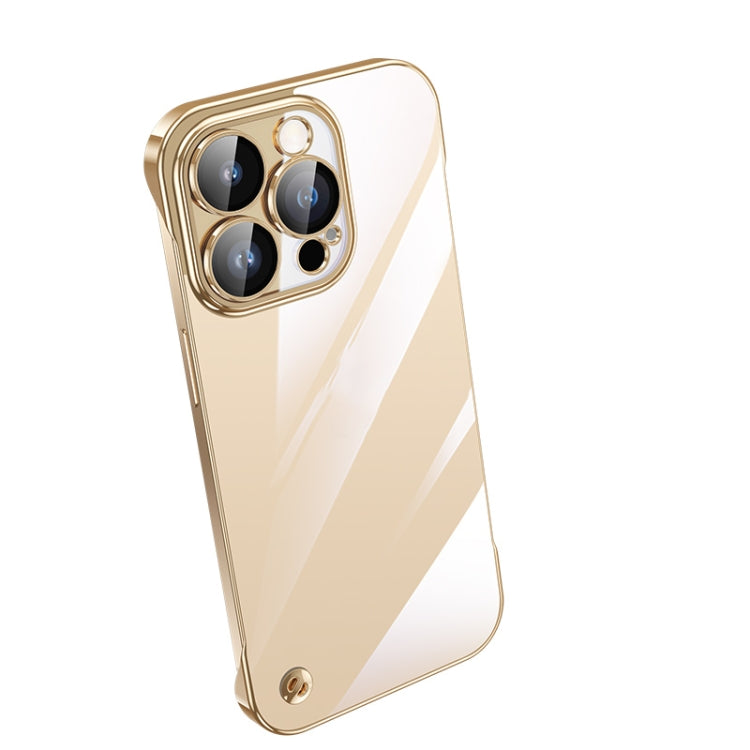 جراب هاتف شفاف بدون إطار مطلي بالكهرباء، مناسب لأجهزة iPhone 14 وiPhone 14 Plus وiPhone 14 Pro وiPhone 14 Pro Max وiPhone 13 وiPhone 13 Pro