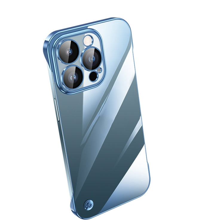 جراب هاتف شفاف بدون إطار مطلي بالكهرباء، لهاتف iPhone 13 Pro Max، وiPhone 12، وiPhone 12 Pro، وiPhone 12 Pro Max