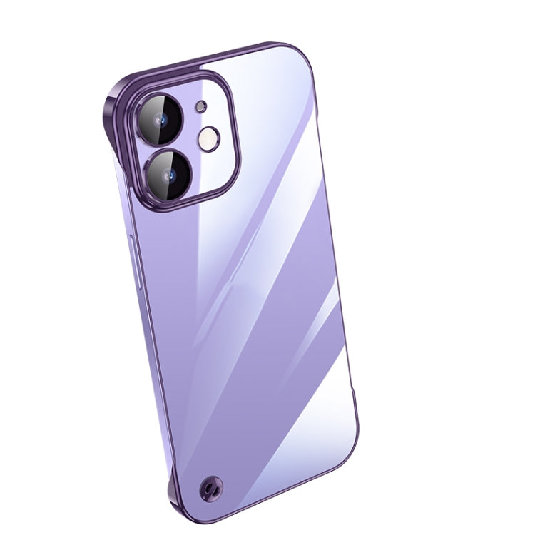 جراب هاتف شفاف بدون إطار مطلي بالكهرباء، لهاتف iPhone 13 Pro Max، وiPhone 12، وiPhone 12 Pro، وiPhone 12 Pro Max