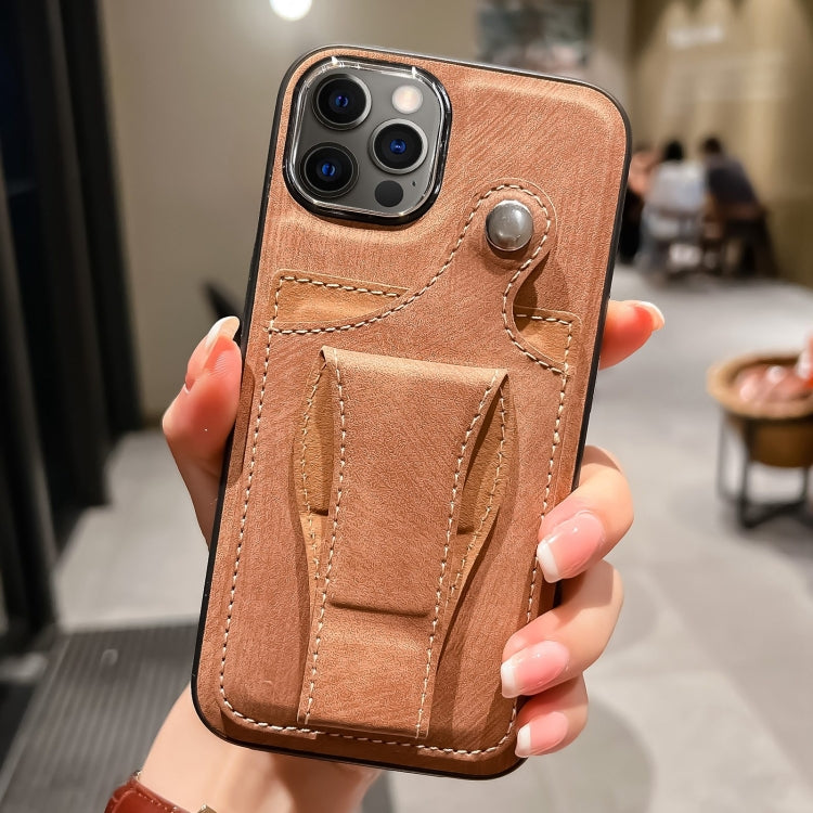 جراب هاتف من الجلد مع حامل بطاقات دوار جانبي، مناسب لأجهزة iPhone 12 Pro وiPhone 12 وiPhone 11 Pro Max وiPhone 11 Pro وiPhone 11